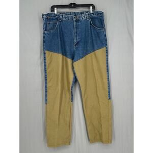 Vintage Wrangler Jeans Mens 40x30 Double Knee Hunting Brush Guard Canvas Gorp